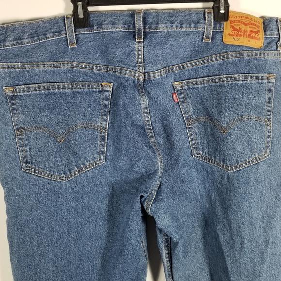 Levi's 505 Waterless Regular Fit Jeans Size 46x30 - Picture 4 of 9